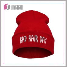 Bad Hair Day Beanie Hat Sport Acrylic Knitted Cap (SNZZM002)